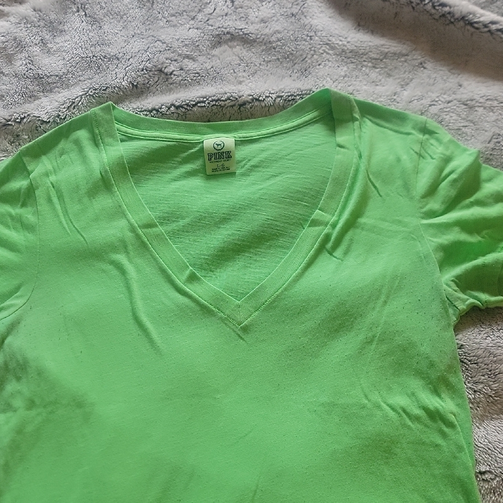 PINK Victoria's Secret Lime Tee